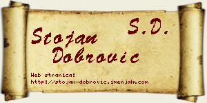 Stojan Dobrović vizit kartica